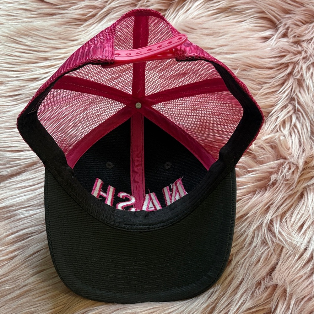 Nash Women's Gray  and Pink Mesh Baseball Hat - Picture 4 of 7